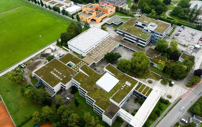 Luftbild: Albertville-Realschule Winnenden, 17.09.2024.