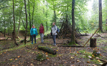Das Team vom Waldkindergarten Welzheim: Mandy Müller, Sonja Schöffler, Denise Frank