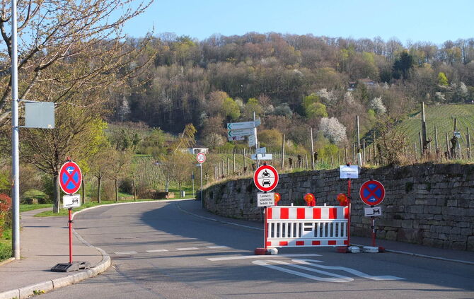 Fellbach Kappelberg Zufahrt