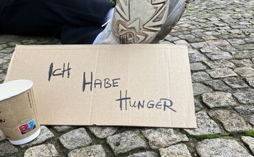 Betteln in der Stadt
