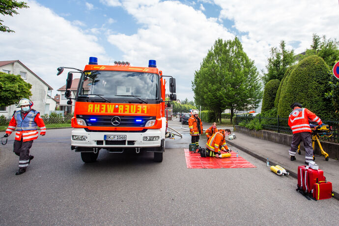 Kellerbrand, Größeweg, Backnang, 15.05.2020.