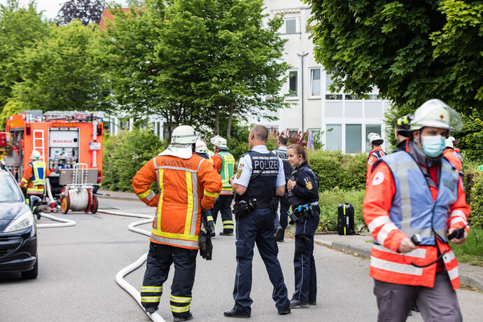 Kellerbrand, Größeweg, Backnang, 15.05.2020.