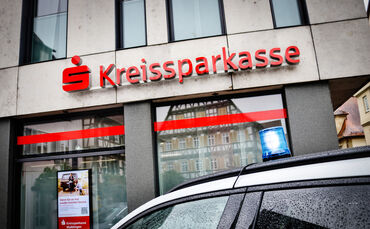 Banküberfall auf die Kreissparkasse in der Marktstr. in Winnenden, 22.10.2024.