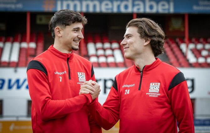 // Vincent Sadler und Gianni Mollo, TSG backnang Fußball