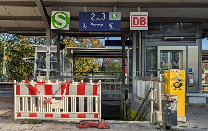 Bauarbeiten Unterführung Endersbach Weinstadt