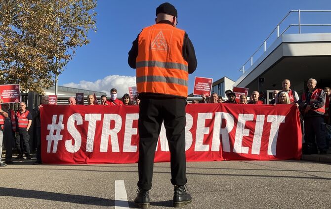 Warnstreik Bosch IG Metall 30.10.24