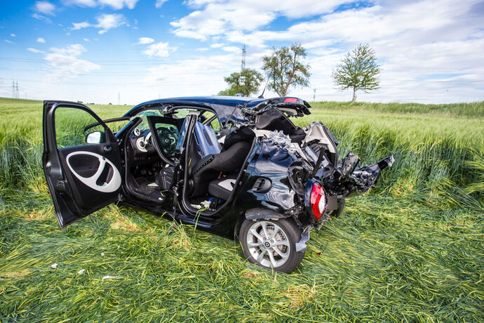Schwerer Unfall, L1140, Hohenacker - Remseck, 19.05.2020.