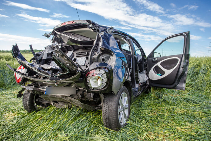Schwerer Unfall, L1140, Hohenacker - Remseck, 19.05.2020.