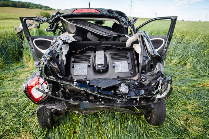Schwerer Unfall, L1140, Hohenacker - Remseck, 19.05.2020.