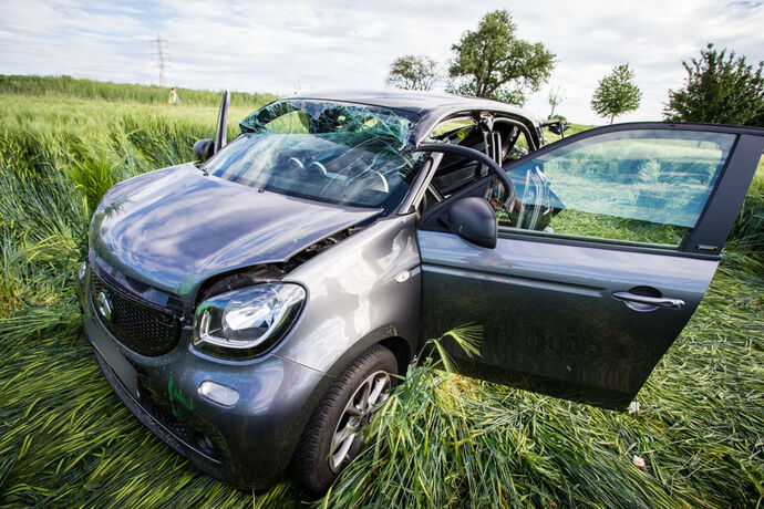 Schwerer Unfall, L1140, Hohenacker - Remseck, 19.05.2020.