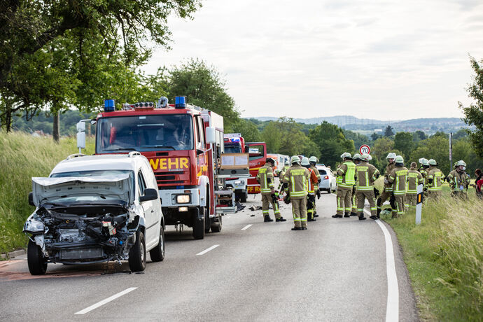 Schwerer Unfall, L1140, Hohenacker - Remseck, 19.05.2020.