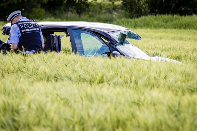 Schwerer Unfall, L1140, Hohenacker - Remseck, 19.05.2020.