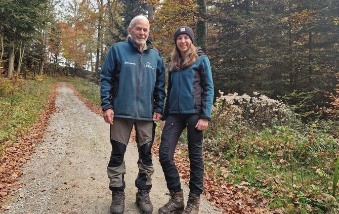 Förster Hubert Lechleitner geht in den Ruhestand, seine Nachfolgerin wird Tamara Köngeter, zuständig für das Revier (kommunal und privat) im Welzheimer Wald