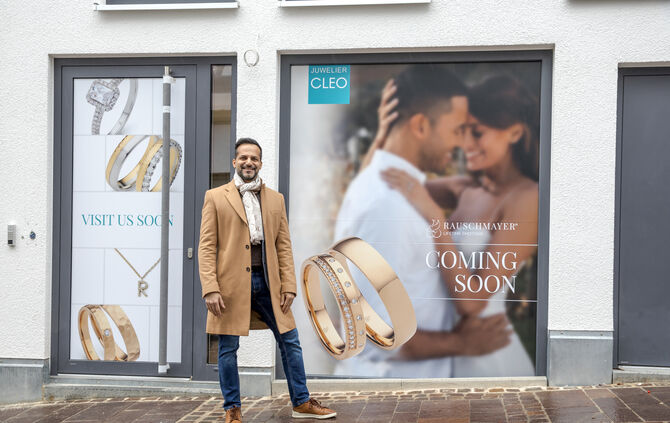 Arkan Jesani zieht mit Juwelier Cleo um in den Neubau, Lange Straße 54, Waiblingen, 14.11.2024.