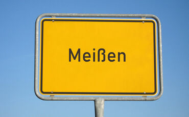 Ortsschild Meißen