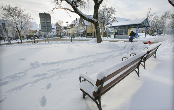 Welzheim Wintereinbruch  Schnee 28.12.2014