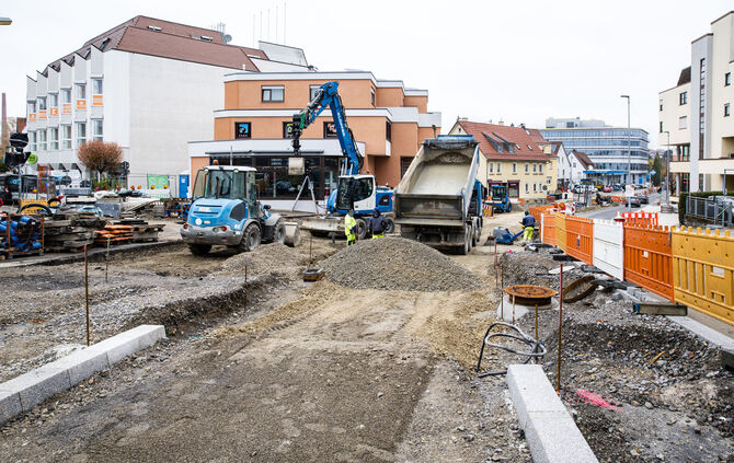 Umbau der Ringstr., Winnenden, 15.11.2024.