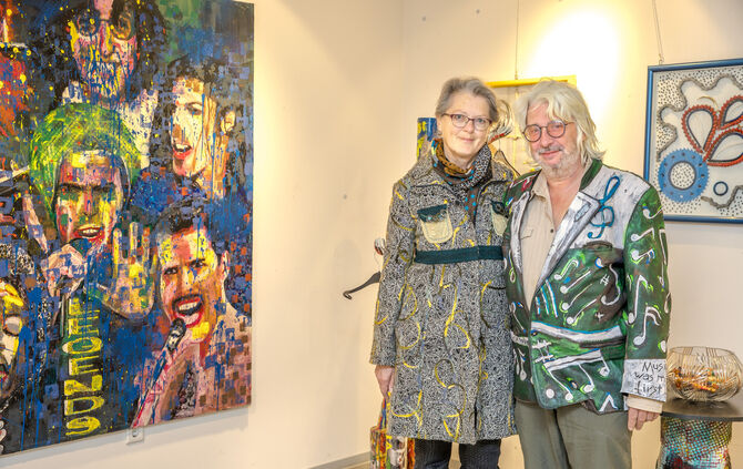 Kunst-Galerie  "Gaga" im ex Ernsting's in Winnenden, 22.11.2024.