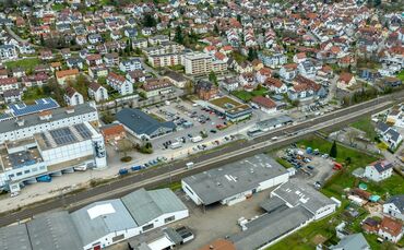 Luftbild Plüderhausen, 29.03.2023.