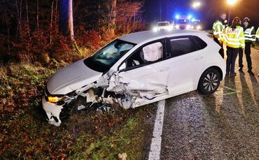 Unfall Rettichkreisel Rudersberg