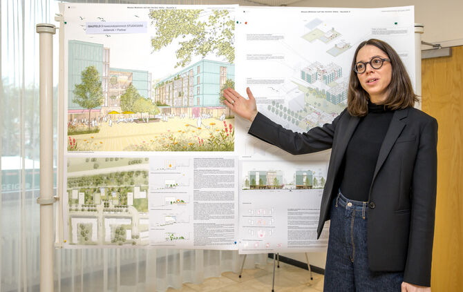 IBA-Projekt „Neues Wohnen auf der Korber Höhe“ - so sollen die Neubauten mit 180 Wohnungen auf der Korber Höhe aussehen, Waiblin