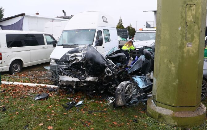 Tödlicher Verkehrsunfall auf der L 1125 bei Großsachsenheim