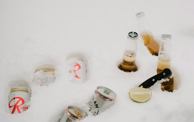 bier schnee frost getränke symbol