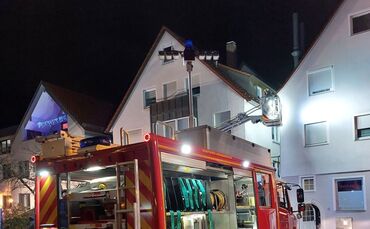 Feuerwehreinsatz in der Wagnerstraße in Winnenden - 1
