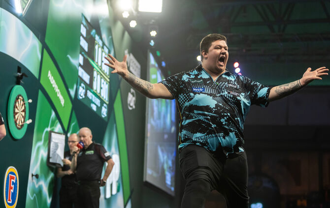 Kai Gotthardt bei der Darts-WM 2025