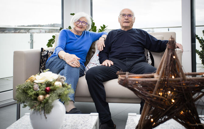 Charlotte und Werner Gauger hatten sich im betagten Alter aktiv für einen Umzug entschieden, Winnenden, 19.12.2024.