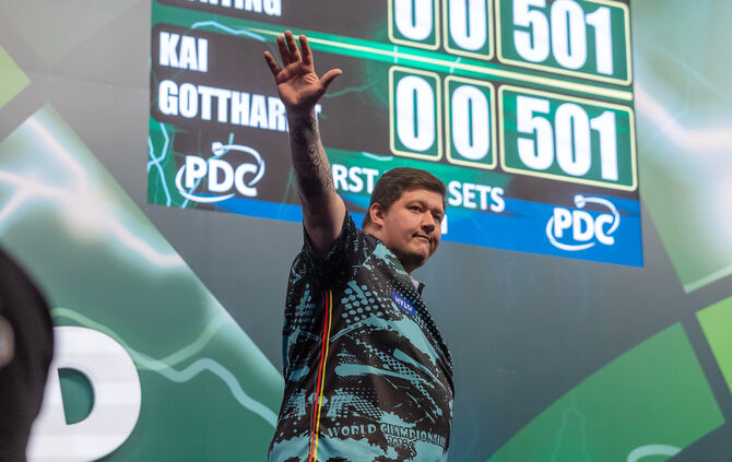 Kai Gotthardt bei der Darts-WM