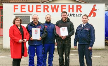 Urbach ehrt Partner der Feuerwehr