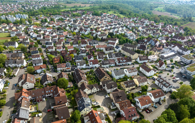 Luftbild: Waiblingen-Hohenacker, 02.05.2024.