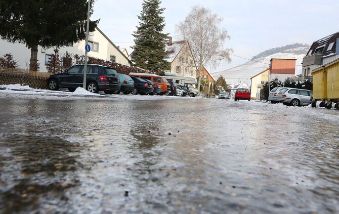 Eisregen Glatteis im Rems Murr Kreis