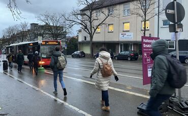 Ersatzverkehr zwischen Waiblingen und Stuttgart im Januar 2025
