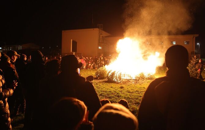 Christbaumfeuer