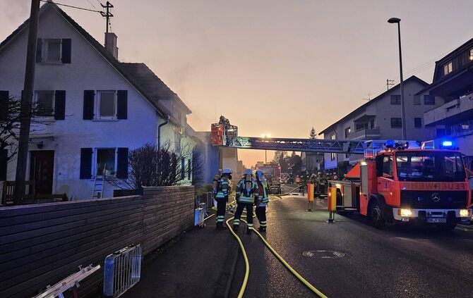 Brand in Wohnhaus