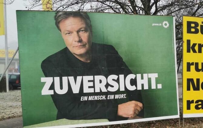 Robert Habeck Grüne Plakat