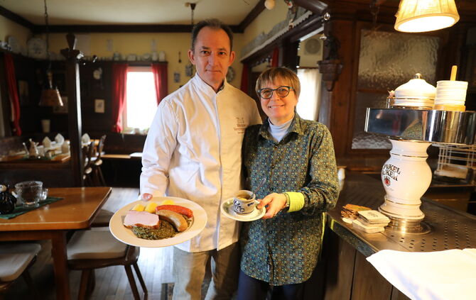 Fernando Amor und Ute Heim-Amor vom Gasthof Hirsch in Kernen