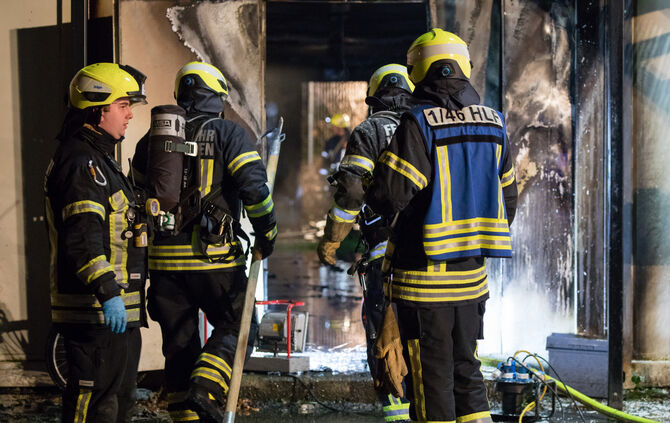 Wieder Brand in der städtischen Gemeinschaftsunterkunft Winnenden, Albertviller Straße, 21.12.2024.