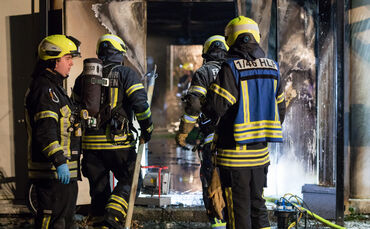 Wieder Brand in der städtischen Gemeinschaftsunterkunft Winnenden, Albertviller Straße, 21.12.2024.