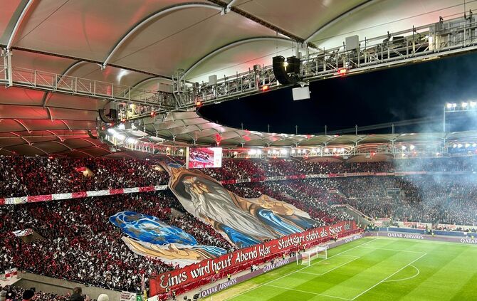Choreo der Fans vor PSG-Spiel