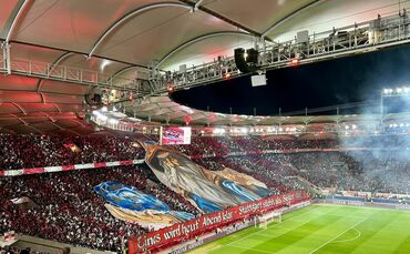 Choreo der Fans vor PSG-Spiel
