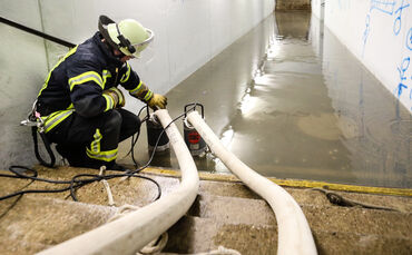 Hochwasser durch Starkregen im Oberen Remstal, Plüderhausen, 11.06.2018.