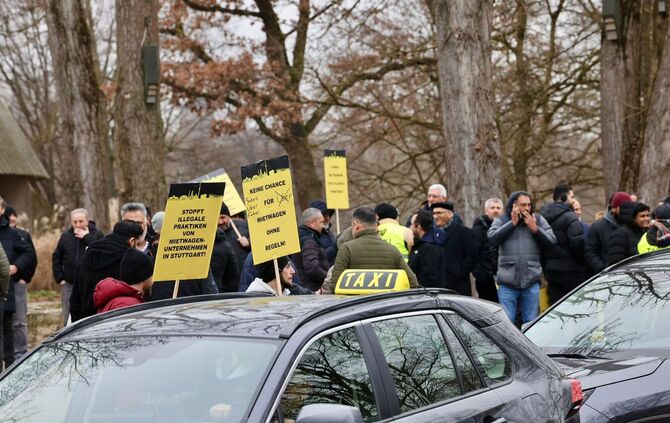 Taxi Demo Waiblingen 3.2.