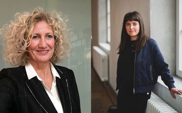 Die Kuratorinnen Claudia Emmert (links) und Ina Neddermeyer.
