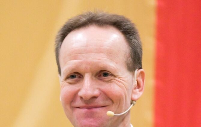 Neujahrsempfang Schwaikheim: Bürgermeister Häuser spricht, Gemeindehalle Schwaikheim, 09.01.2020.