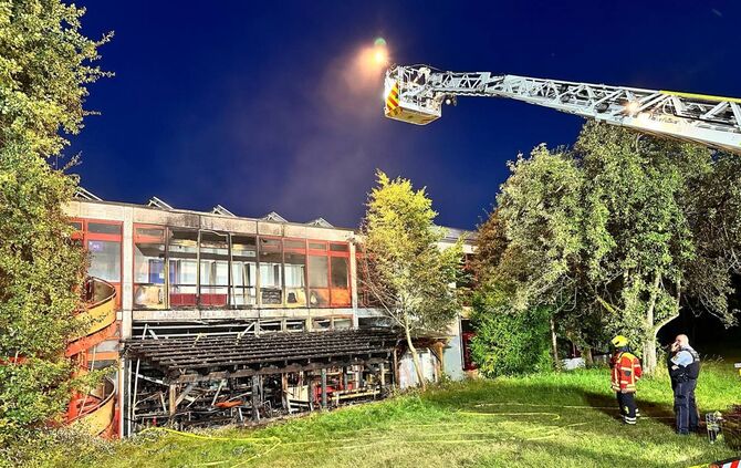 Brand in der Gemeinschaftschule Welzheim, 29.07.2024.