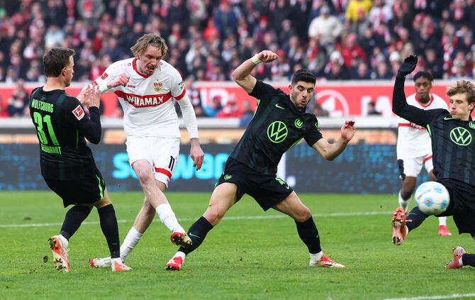 Fußball VfB Stuttgart vs. VfL Wolfsburg