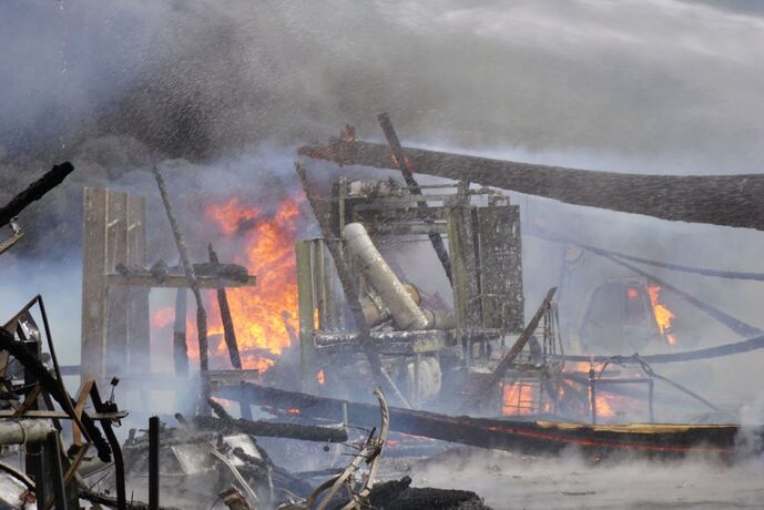 Ruppertshofen: Sägewerk in Vollbrand